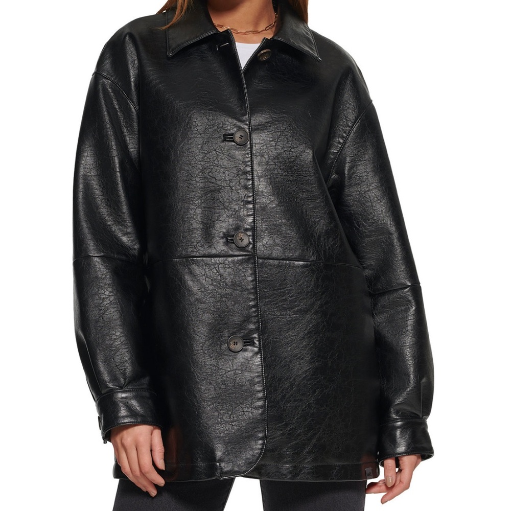 Levi Faux Leather Blazer Jacket WMN - XS